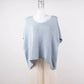 Maglione corto in maglia metallizzata con maniche corte