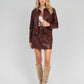 Giacca Claudiane in similpelle color vino
