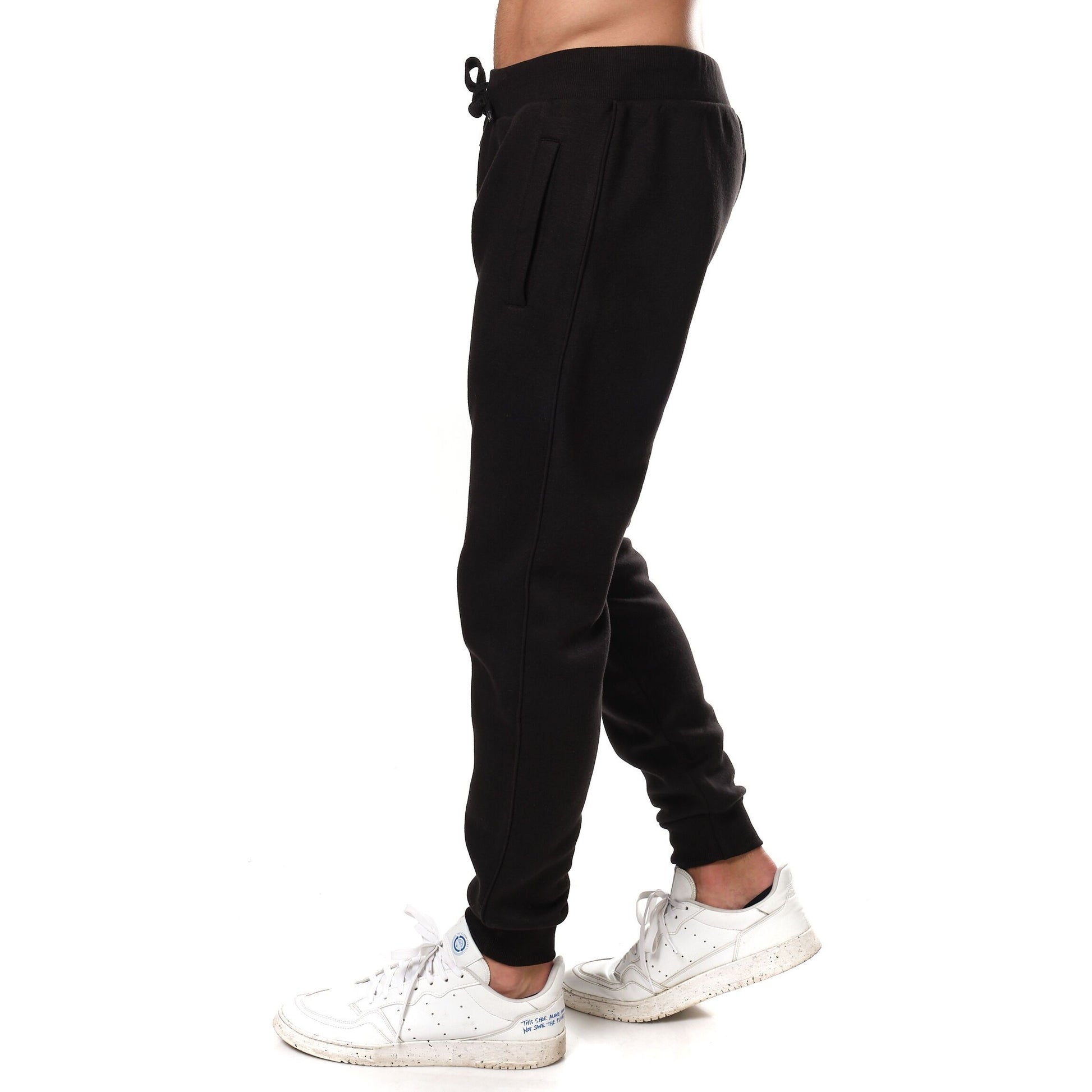 Pantaloni jogger in pile neri Nico