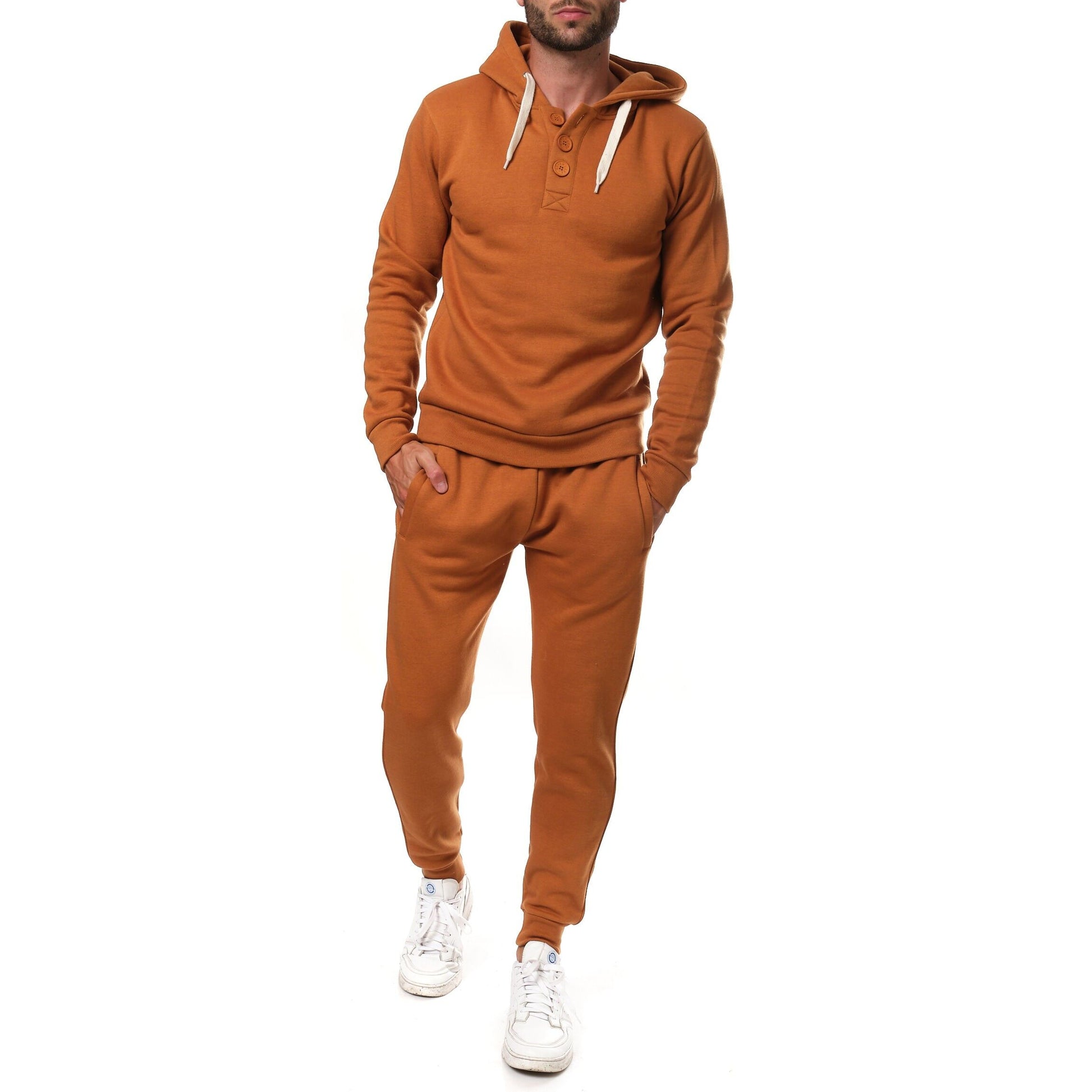 Pantaloni jogger in felpa Nico beige