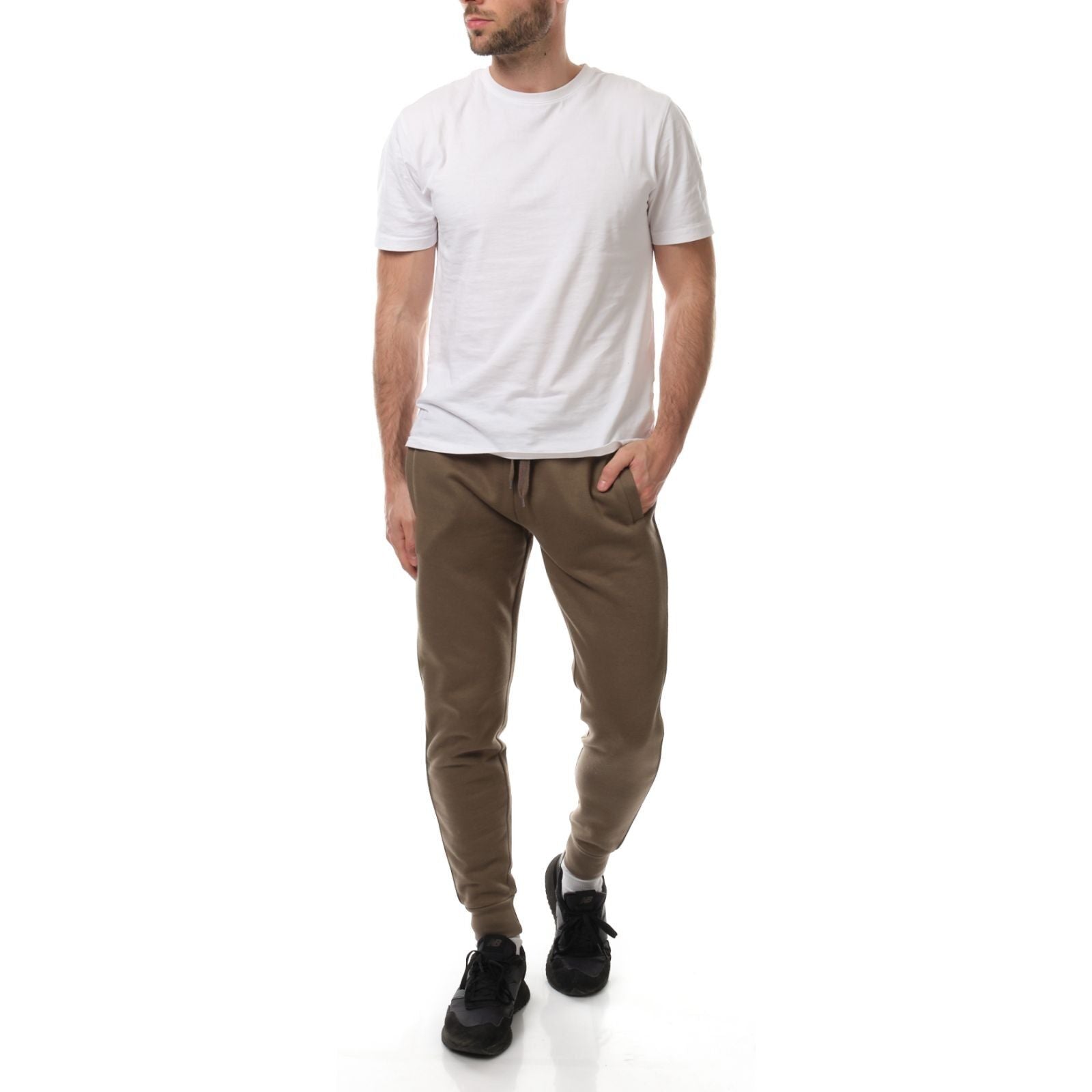 Pantaloni Jogger Nico in Pile Kaki