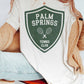 T-shirt Palm Springs Tennis Club con grafica
