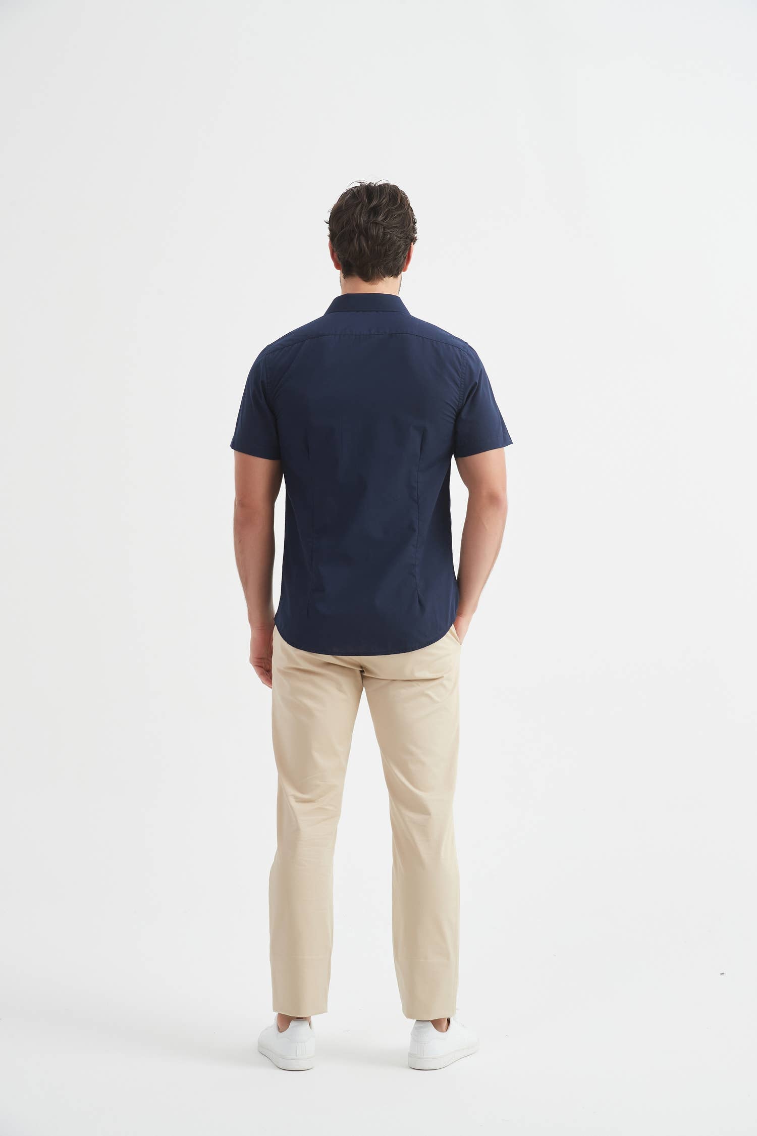 Camicia slim fit blu navy
