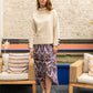 Maglione dolcevita in maglia Matis con polsini a bottoni