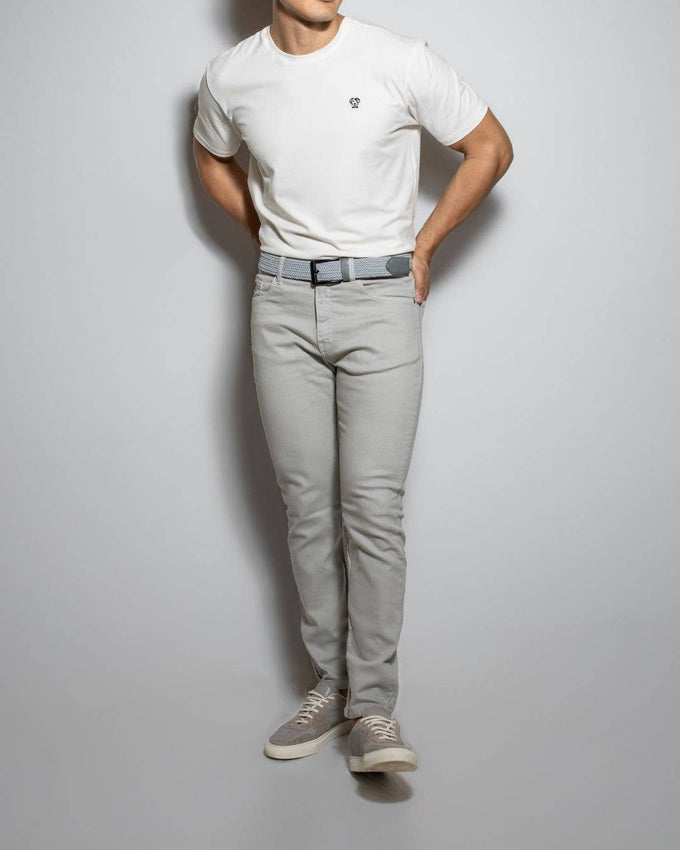 Pantaloni uomo Greiche in drill elasticizzato
