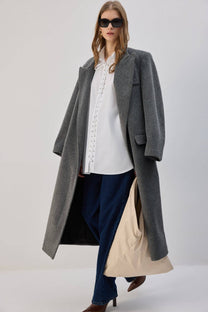 Camicia oversize con lacci frontali