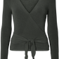 Top avvolgente in lana Anne color Beluga