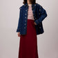 Gonna basic midi con elastico in vita bordeaux