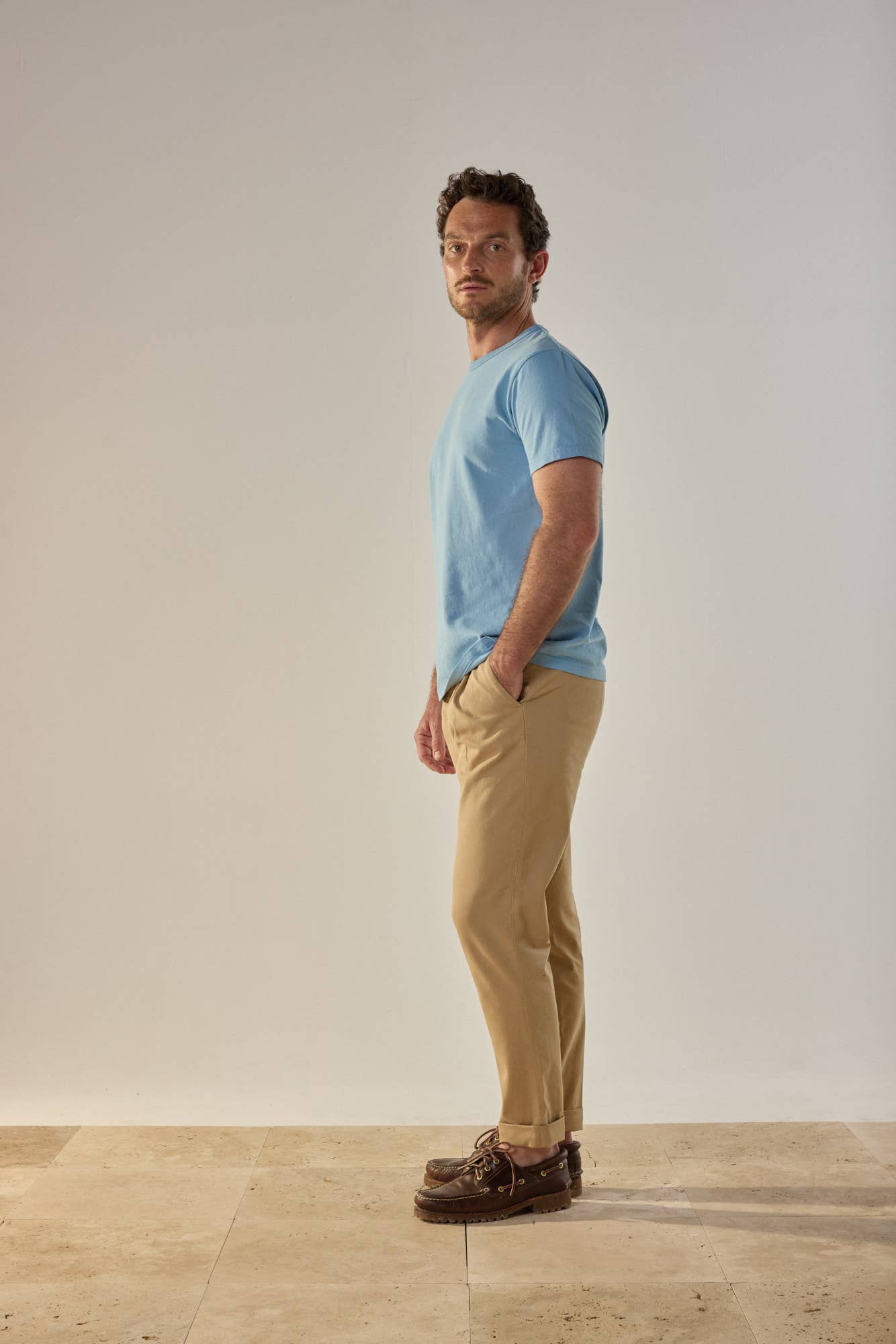 T-shirt in cotone biologico Summer Blu Charron