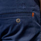 Pantaloncini chino elasticizzati blu navy