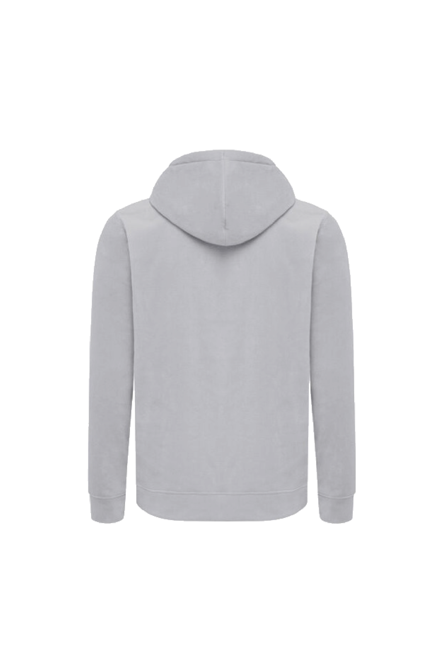 Felpa con cappuccio grigio tempesta in cotone organico