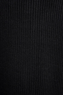 Cardigan nero in maglia con bottoni dorati