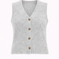 Gilet in maglia con bottoni in legno