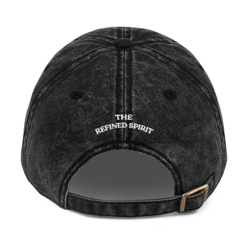 Cappellino vintage minimal in twill di cotone