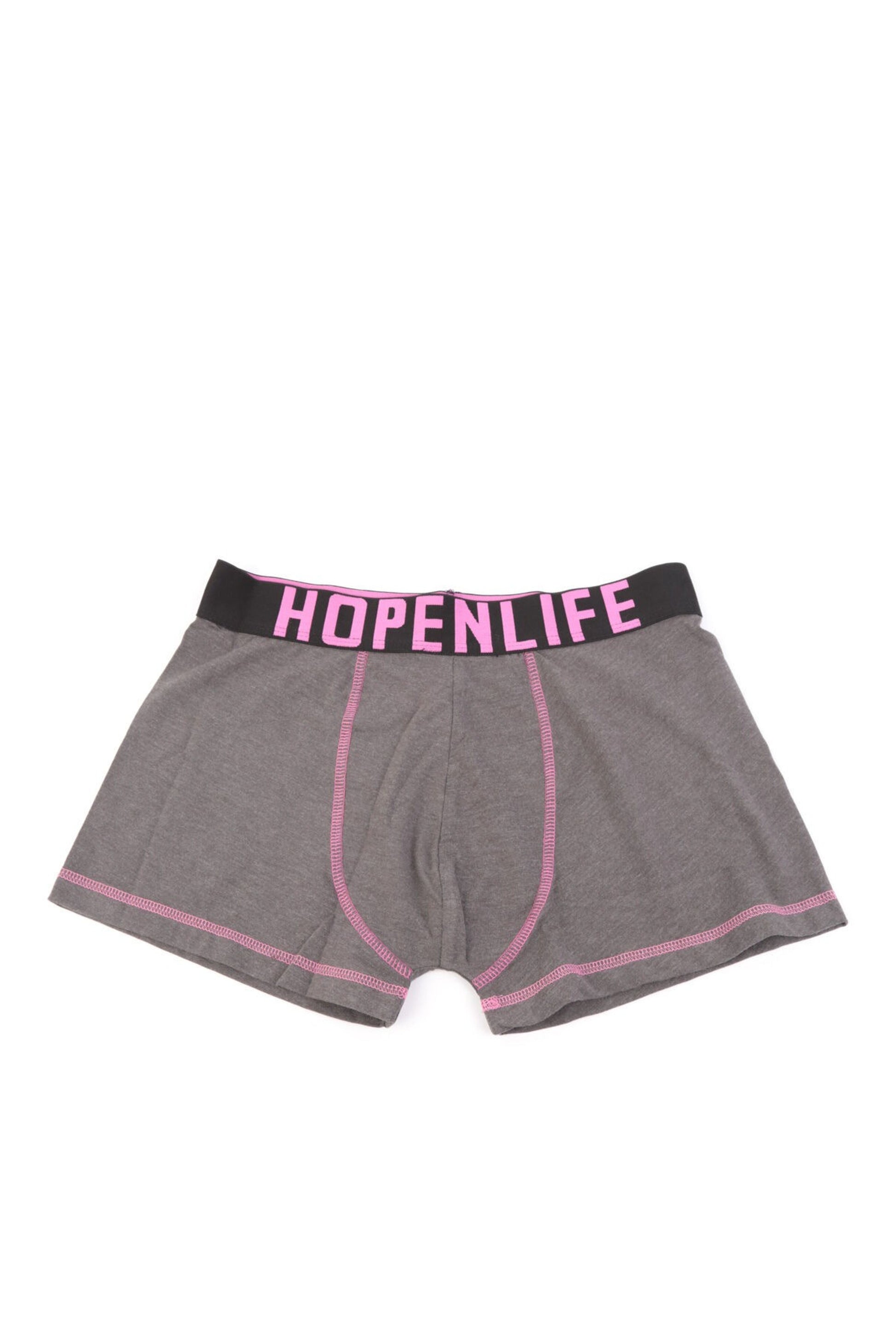 Boxer uomo Hopenlife in cotone con elastico logo (pack assortito)