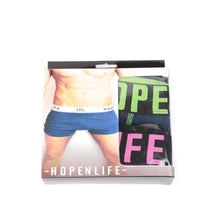 Boxer uomo Hopenlife in cotone con elastico logo (pack assortito)