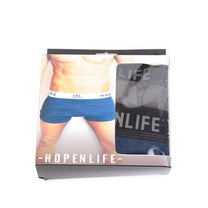 Boxer uomo tinta unita antracite e blu navy in confezione assortita