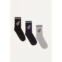 Calzini uomo Xavamus in confezione multipack nero, grigio e blu navy