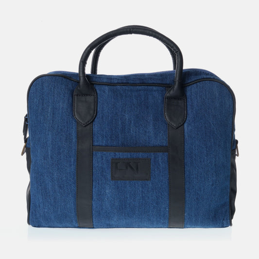 Borsa a tracolla Izoar azzurro chiaro in cotone