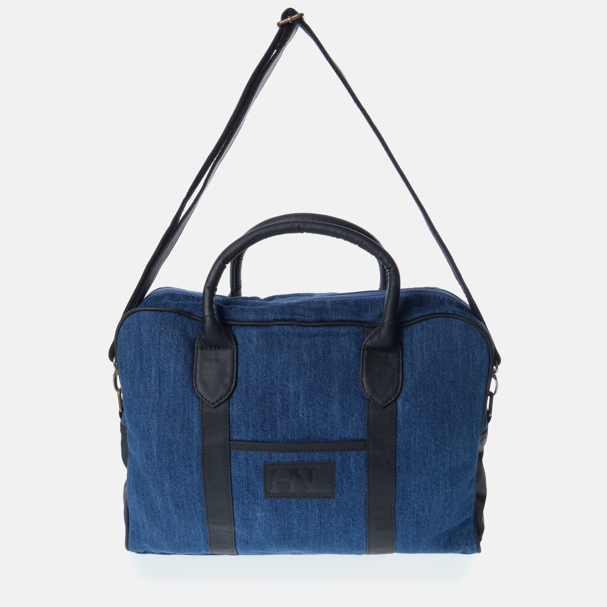 Borsa a tracolla Izoar azzurro chiaro in cotone