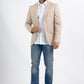 Blazer slim fit da uomo beige Nobara