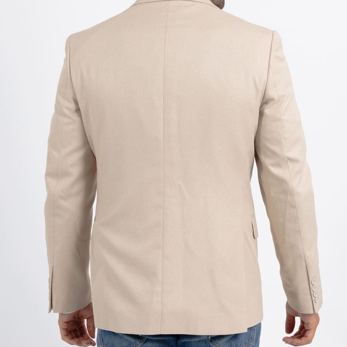 Blazer slim fit da uomo beige Nobara