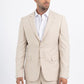Completo uomo SUKUNA beige slim fit (giacca e pantaloni)