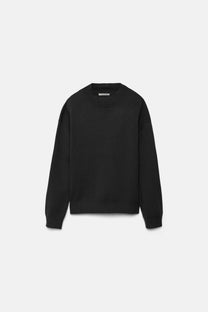 Maglione in maglia girocollo a coste