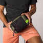 Borsa da toilette da viaggio in tessuto con zip