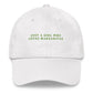 Cappellino dad hat ricamato “Just a Girl Who Loves Margaritas”