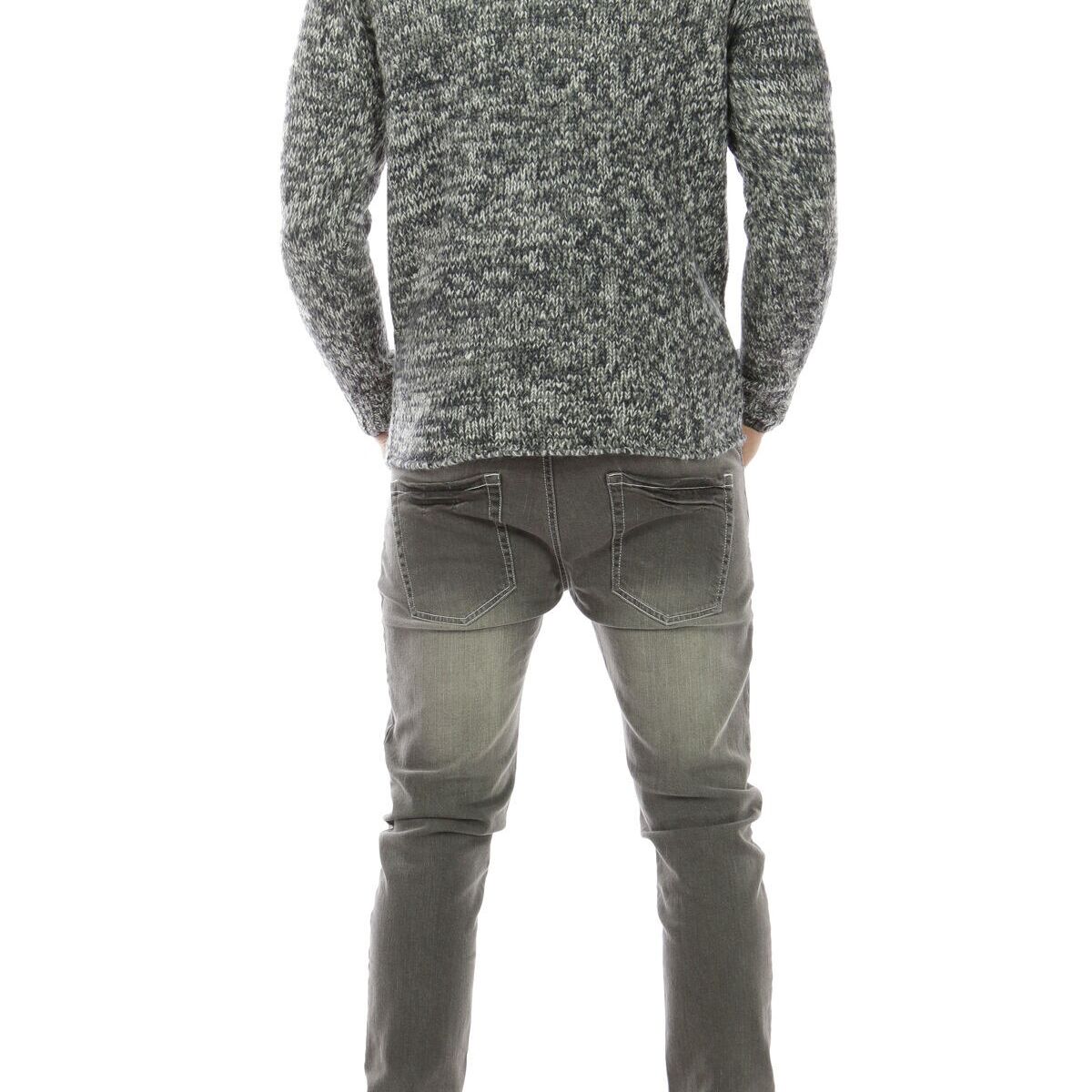 Cardigan in maglia uomo con collo a scialle EKOMORA blu navy