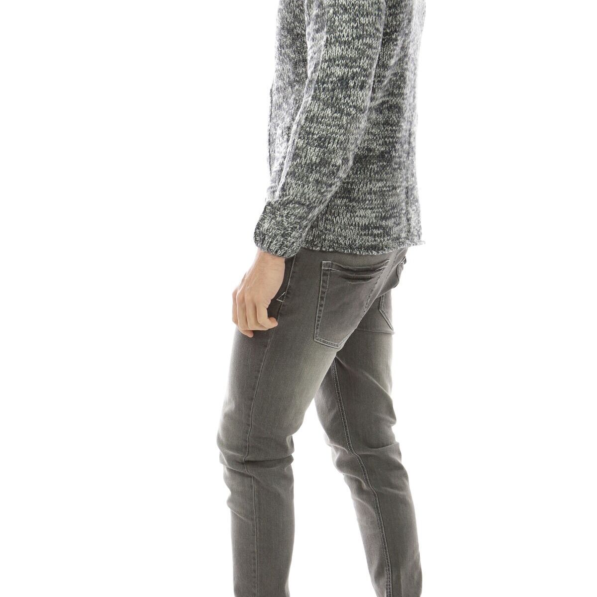 Cardigan in maglia uomo con collo a scialle EKOMORA blu navy