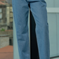 Pantaloni denim Ganga a vita alta