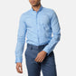 Camicia uomo tinta unita azzurro cielo con collo alla coreana
