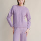 Maglione a trecce in misto cashmere