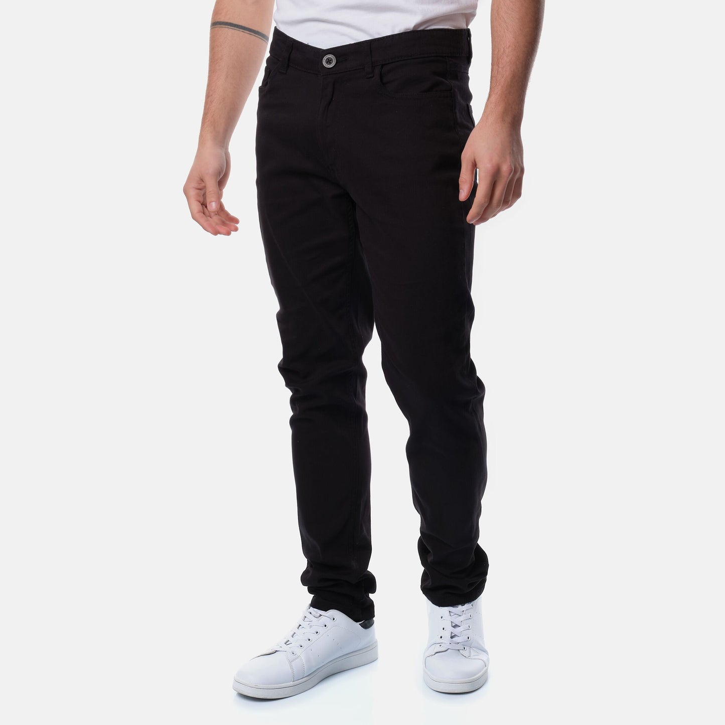 Pantaloni chino uomo 5 tasche neri