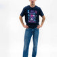 T-shirt Nekomancer in cotone biologico con stampa goth