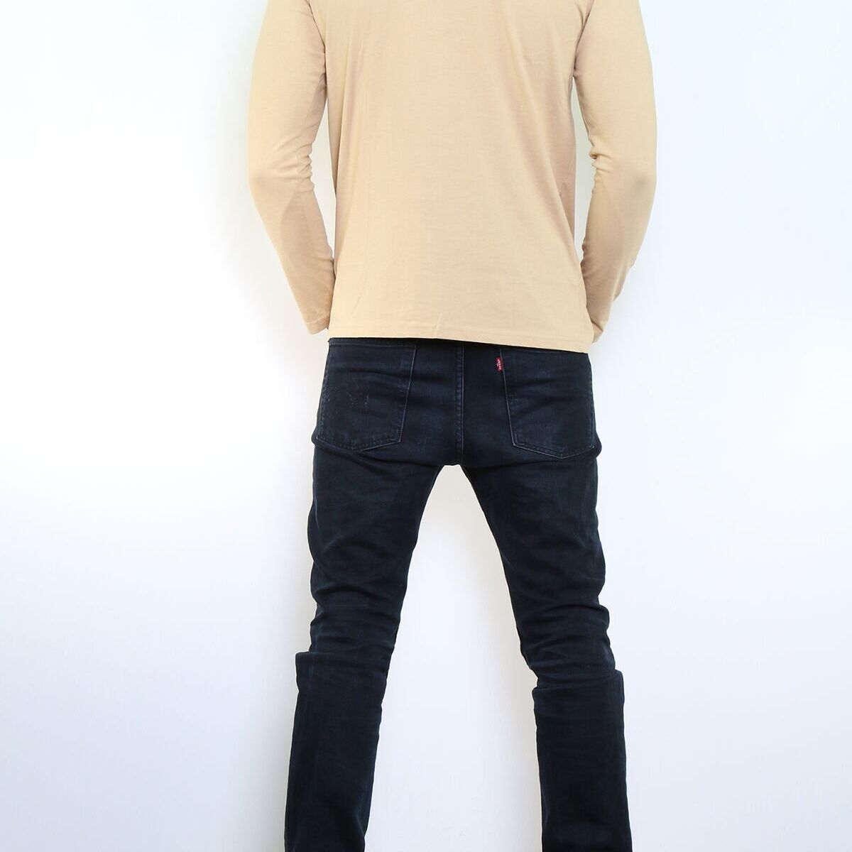 T-shirt uomo a maniche lunghe Kajol beige