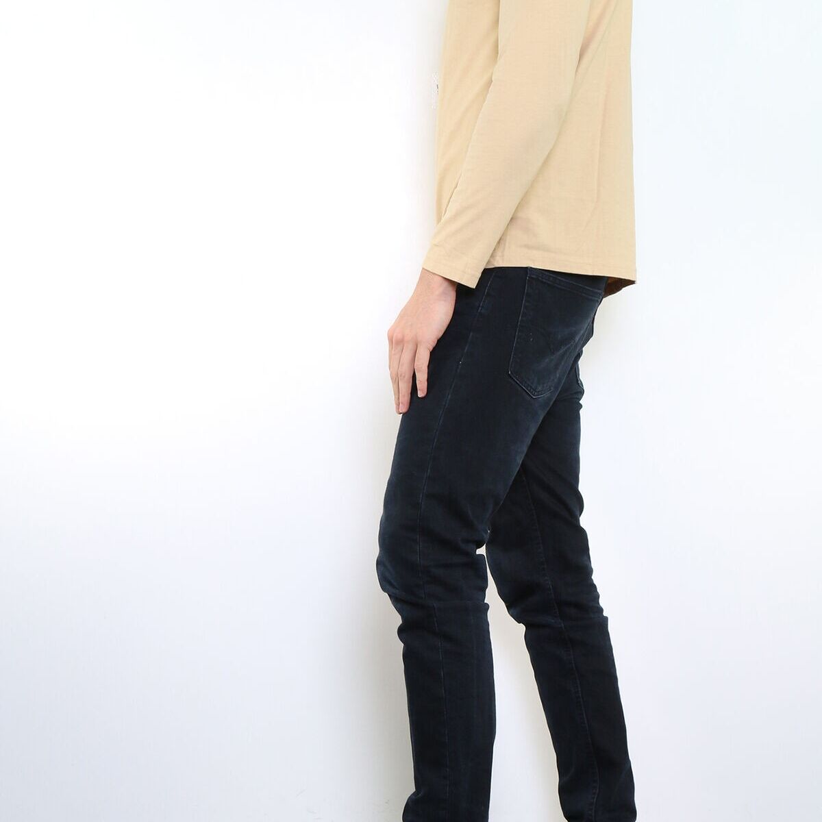T-shirt uomo a maniche lunghe Kajol beige