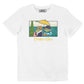 T-shirt Lovely Frog bianca in cotone biologico premium