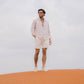 Camicia in popeline rosa baby antimacchia