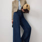 Jeans wide leg in denim