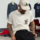 Cappellino baseball in cotone biologico con ricamo rana