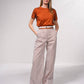 Pantaloni palazzo a righe in cotone