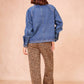 Giacca in denim ricamata Valena