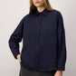 Camicia oversize con tasca applicata