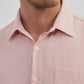 Camicia Piqué Comfort Salmone