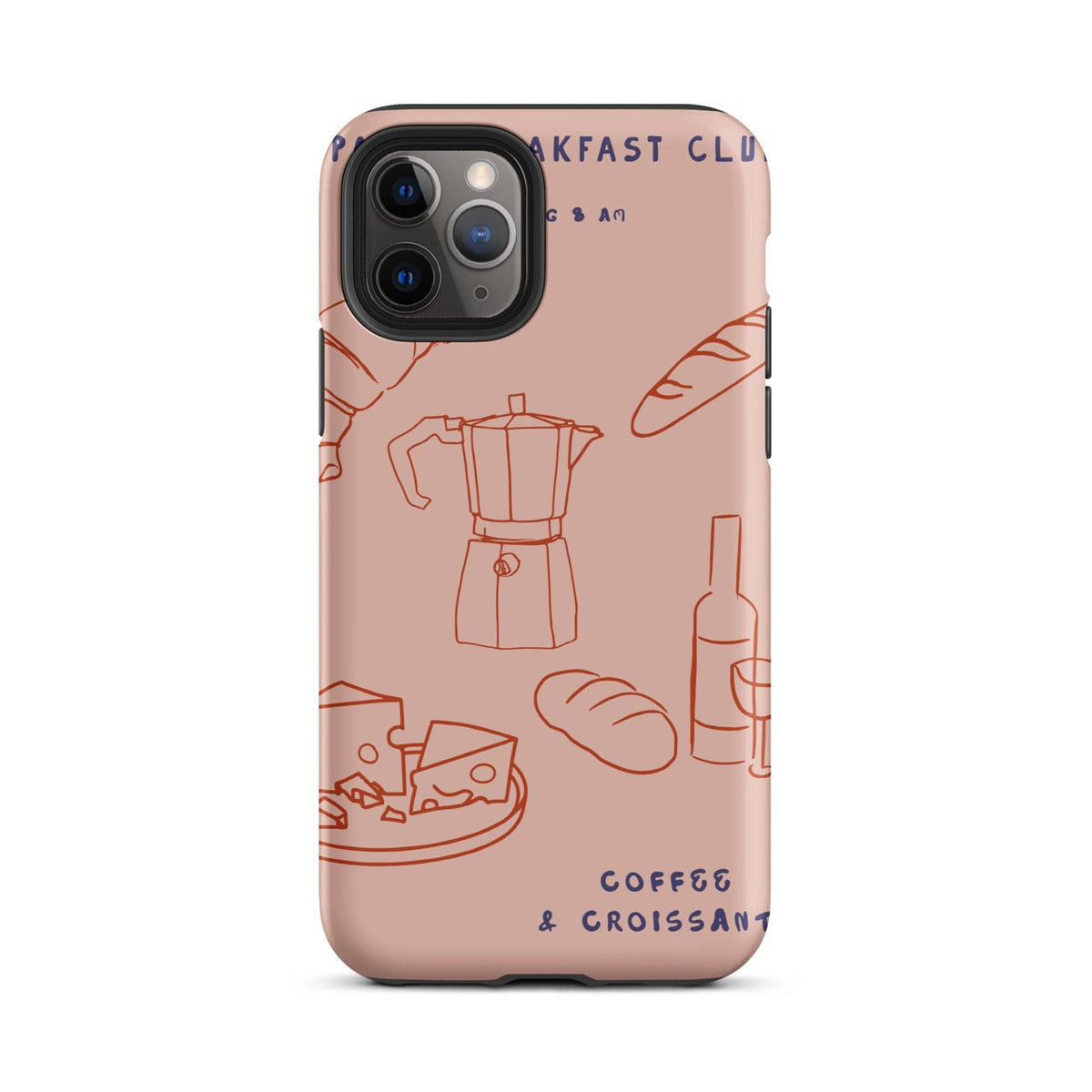 Custodia resistente per iPhone Paris Breakfast Club