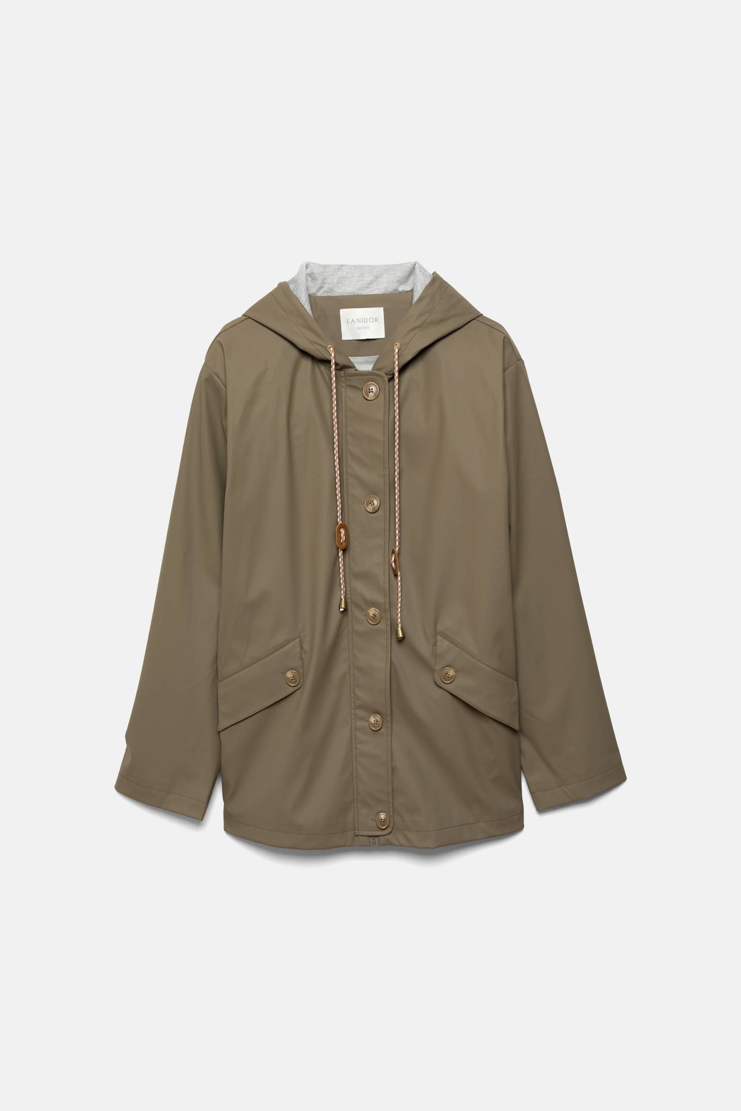 Parka con cappuccio e coulisse