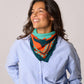 Piccolo foulard in cotone biologico Paola arancione